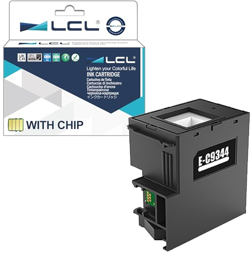 LCL C9344 C12C934461 Wartungsbox 1 Schwarz Ersatz für epson Expression Home XP-2100 XP-4100 XP-3100 XP-2105 XP-3105 XP-4105 Workforce WF2830 WF2850 WF2810 WF2835 WF-2830DWF WF-2850DWF WF-2810DWF