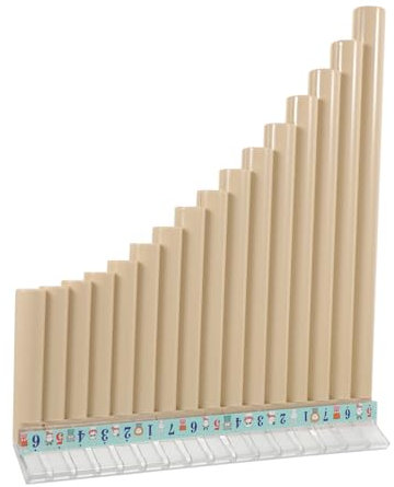 Panflöte 16 Pfeifen Panflöte Aus Bambusholz Peru Chinesische Flöte Dizi G-taste Gebogen Tonart Panflöte Für Anfänger Panflötenmusik Pan-trommel Abs-harz Weiß Kind Erwachsene Frosch