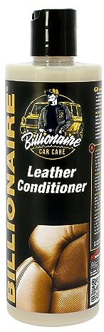 S SUMEX Billionaire Leather Conditioner Acondicionador de Piel y Cuero Cuida Nutre e Hidrata Textura No Grasa para Mantener Tapicería Años Aroma a Coche Nuevo 500ml