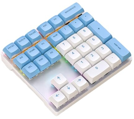 MULAIDI Pavé numérique filaire 33 touches USB avec pavé numérique externe portable pour PC, ordinateur portable, clavier de jeu, pavé numérique mécanique, accessoire de jeu