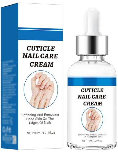 Nail Strengthening Cream, Nail Cuticle Cream Nail Treatment Repair Dry Cracked Damaged Thin Nails, Moisturizes and Strengthener Nail Growth Softener Cream Remove Dead Skin Nail Care - 1.01 Oz