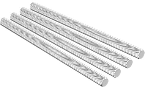 SCOOYUCK 4 Stück Voll Gewindestange M12 × 150mm 304 Edelstahl, DIN 975