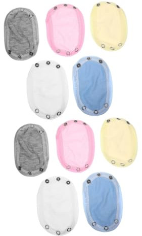 BCOATH 10 Stk Khakifarbener Verlängerungsfilm Strampler Babyparty Overall Verlängern Film Body-extender Mit Druckknopf Universelle Overallverlängerung Extender Rastet Ein Junge Baumwolle