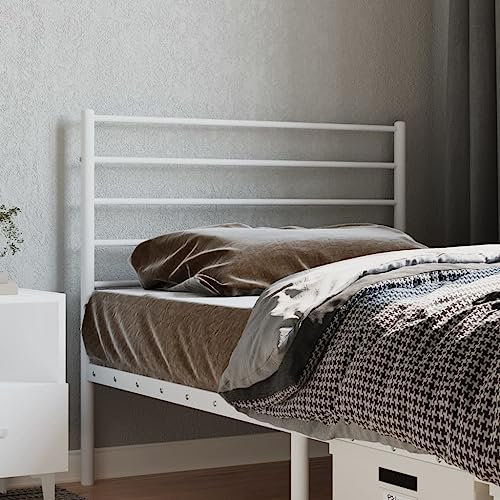 LLEZKBR Furniture Select Kopfteil aus Metall, Weiß, 90 cm