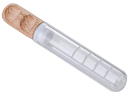 TOPBATHY 1 Pc Tetera De Tubo De Ensayo Filtrar Oro Infusores De Té Para Té Suelto Coladores De Té Para Té Suelto Accesorio Tapa Inusual Cedazo Dechado Minitaza Bolígrafo Filtros De Madera