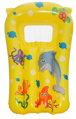 Nonleak Inflatable Pool Float For Children Family Backyard Water Game Pool Toy Cartoon Surfboard Floating Raft Toy Beach Vacation Float