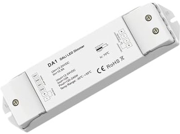 DA1 Dimmer LED DALI a tensione costante monodirezionale Uscita 15A Dimmerazione PMW Push Dim protezione multipla Controller LED DC 12V -24V