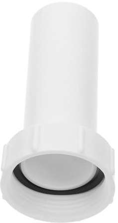 JOINPAYA Pipe Reducer Under Sink Hose Connector, 1-1/4 Inch Thread to 32mm Straight Pipe Fitting, Pp Leakproof Drain Hose Connector for Kitchens and Mop Pools