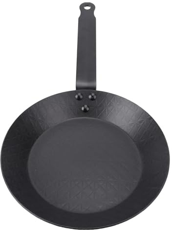 Sartén de Acero Al Carbono, Sartén para Tortilla Fácil de Limpiar Antiadherente para Cocina de Inducción de Gas (M(66x45x17cm/26x17,72x6,69 pulgadas))