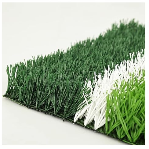 Erba artificiale verde per campo da calcio all'aperto, non riempitivo, sistema autodrenante, 1 x 2 m, prato sintetico per giardino e sport