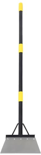 NUOBESTY Pala da Giardino Regolabile in Metallo 127 CM Manico lungo Ergonomico Raschiaghiaccio per Prato e Diserbante Professionale per Pulizia Vialetti Bordi e Rimozione Neve in