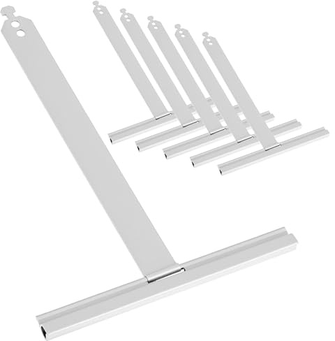 QWORK® Set da 6 Ganci per Tapparelle150x190mm, Fissaggio a Molla in Acciaio, Ganci di Sicurezza
