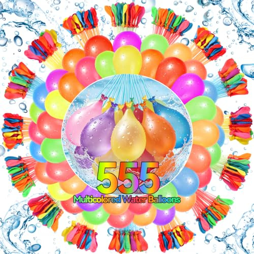 999 globos de agua para niños, globos de agua autosellables, fáciles de llenar con conectores de grifo, bolas coloridas para niños y adultos, reuniones familiares al aire libre