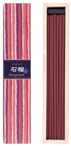 Nippon Kodo – Japanische Räucherstäbchen Kayuragi Granatapfel (40 B Tonnen und Räucherstäbchenhalter)