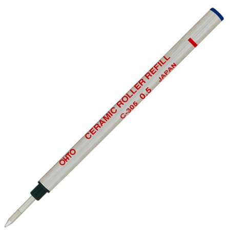 Ohto C-305P Ceramic Roller Ball Pen Refill - 0.5 mm - Red