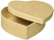 GLOREX Scatola Cuore, Cartone, Naturale, 12 x 12 x 3,8 cm