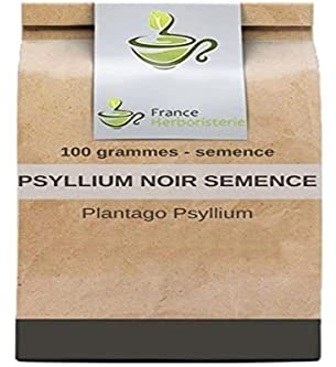 Té de hierbas Psyllium Negro Semillas 100 GRS Plantago Psyllium