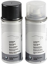Original BMW Lackspray-Set Zweischicht Cosmosschwarz met. - 303