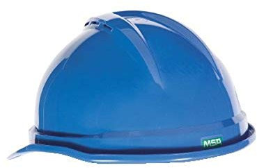 MSA Sicherheit 10034028 V-gard 500 belüftet Stil Schutzkappe mit FAS Trac 6 Point Ratschenverstellung, blau