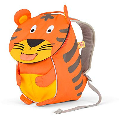 Affenzahn Kleiner Freund Kindergartenrucksack für 1-3 Jährige Kinder im Kindergarten und Kinderrucksack für die Kita Tiger - Orange