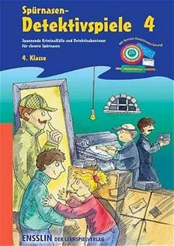 Spürnasen-Detektivspiele 4: Spannende Kriminalfälle und Detektivabenteuer für clevere Spürnasen (Ensslin im Arena Verlag)