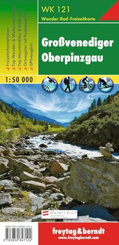 Freytag Berndt Wanderkarten, WK 121, Großvenediger, Oberpinzgau - Maßstab 1:50 000