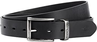 camel active Herren Ledergürtel - Hochwertiges Echtleder, 3,5 cm breit - Perfekt für Hosen, Jeans und Anzüge Schwarz menswear-XL