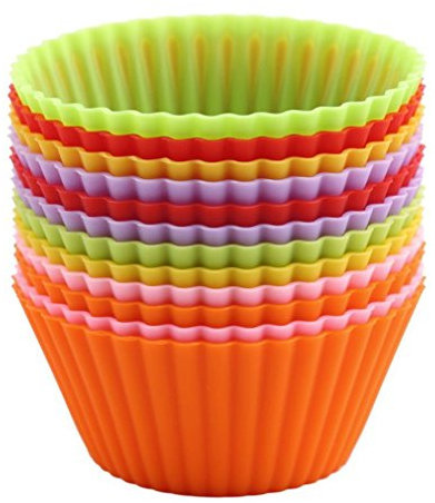 Silicone Cake Muffin Chocolate Cupcake Liner Pirofila Stampo per biscotti colorato 12 pz