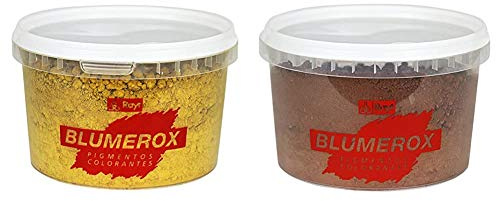 Rayt 1180-71 Blumerox Polvo para Interiores y Exteriores Cemento Blanco o Gris, Cal y Yeso + 1185-71 Polvo para Interiores y Exteriores Cemento Blanco o Gris, Cal y Yeso