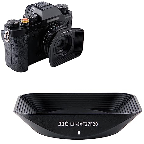 JJC LH-XF27 Gegenlichtblende für Fujifilm XF 27 mm f/2.8 R WR Objektiv auf Fuji X-S10 X-T4 X-T2 X-T3 X-T20 X-T30 DSLR-Kamera – ersetzt Fujifilm LH-XF27 Gegenlichtblende Foto Fotografie