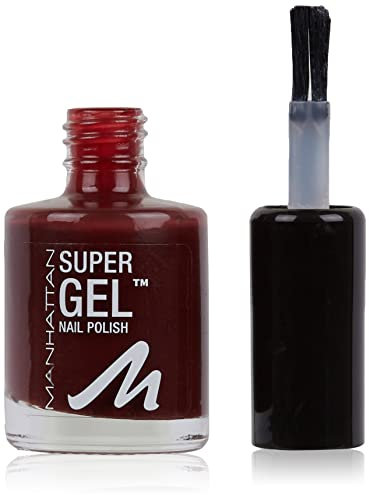 Manhattan Super Gel Nagellack – Gel Maniküre Effekt ganz ohne UV Licht – Nail Polish mit bis zu 14 Tagen Halt – Farbe Moody Mahagony 690 – 1 x 12ml