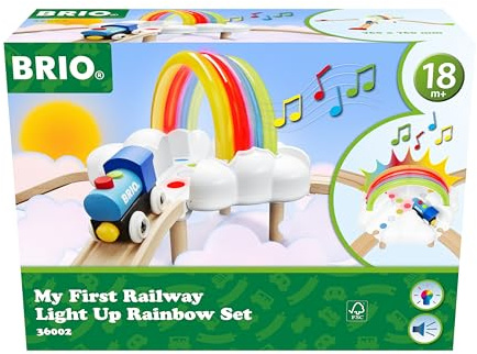 BRIO 36002 My First Railway Light Up Rainbow Set