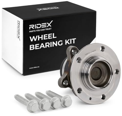 RIDEX 654W1129 Kit de roulement de roue Arrière Droite Arrière Gauche Arrière Gauche avec matériel de montage/fixation avec bague magnétique intégré Roulement de roue intégré au moyeu de roue avec