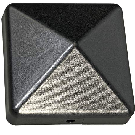 Tapa para postes, 1 unidad, tapa de valla para postes de madera, 9 cm x 9 cm, tapa protectora en grafito