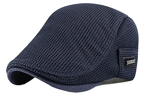 Bigoco Herren Schiebermütze Retro Schirmmützen Barett Cap,Newsboy Sportmütze Flatcap Beret Baskenmütze, Flatmütze Einstellbare Cabbie Gatsby Cap