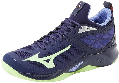 Mizuno Balón de Voleibol Unisex con dimensión Ondulada, Eveblue Techgreen Iolite, 44 EU