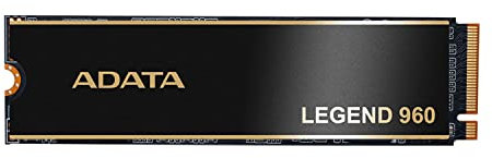 ADATA 2TB SSD Legend 960, NVMe PCIe Gen4 x 4 M.2 2280, velocità fino a 7.400 MB/s, unità a stato solido interna per PS5 con dissipatore di calore, giochi, calcolo ad alte prestazioni, super resistenza