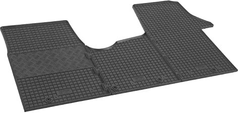 Fußmatten kompatibel mit Renault Trafic 3 Sitze 2014-/2021- Gummi Auto 100% passgenaue Gummimatten Automatten Antirutsch Schwarz