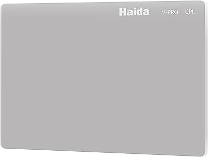 Haida Filtro polarizador de cine de 4 x 5.6 pulgadas, filtro polarizador para caja mate para cinematografía y videografía
