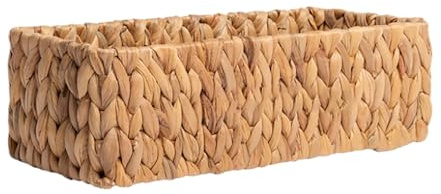YMQIANYU - Servilletero para mesa de baño – Servilleteros de tejido de jacinto de agua, soportes para toallas de invitados, cestas de almacenamiento de ratán para mesa de baño