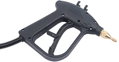 Hochdruck Dampfreiniger Autositze, Polsterreiniger Gerät Handdampfreiniger 3KW Kommerzielles mit 11 Zubehörteilen Hochtemperatur Handgerät für Küche Badezimmer Autositz Möbel Boden