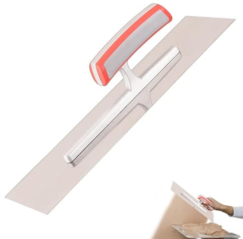 Llana Plana Para Mampostería - Alquiler De Llana Para Concreto Cemento | Herramienta De Acabado Con Mango Ergonómico | Paleta De Mano Duradera Para Construcción De Hormigón, Cemento, Paneles D