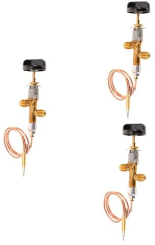 YARNOW 3 Ensembles soupape de commande de foyer brûleur de torche chalumeau à gaz accessoires cheminée accessoires pour cheminée adaptateur pour poêle extérieur buse de bouteille de gaz