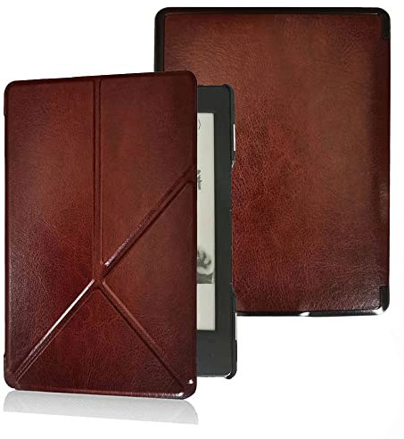 AKLiSa Slimshell Case for Amazon Kindle 4 4th generation Kindle 5 5th generation e-book D01100 magnetic closed leather case bag Kindle 4 shell (coffee)