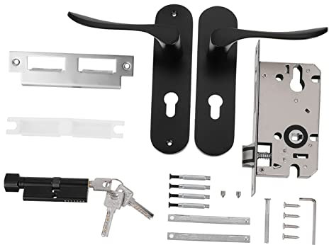 DOITOOL Türschloss Aus Aluminiumlegierung Türschloss Mit Schlüssel Sicherheitstürschloss Für Wohnungstür Türsicherung Innen Modernes