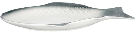 OFFSCH Vassoio di pesce Pescare piatti da portata a forma di pesce piatti per la cena piatto da portata di pesce arredamento piatti da portata in ceramica piatto di ceramica Verde scuro