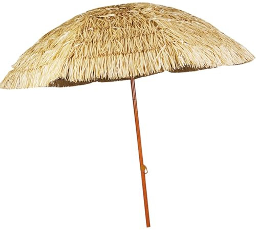 JTPMYFT Ombrellone in Paglia da 78,7 Pollici con 8 Stecche, Regolazione 'inclinazione, Adatto for ombrellone da Piscina, ombrellone da Esterno, Facile da Piegare(62.9inch)
