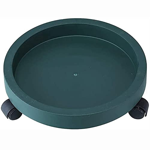 Soporte para macetas de 30 cm con ruedas, resistente y rodante, para interiores y exteriores, carrito de flores resistente y extraíble para el hogar y el jardín