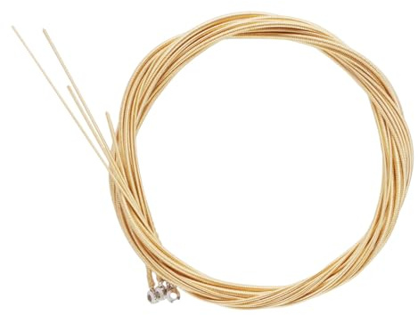 FRCOLOR Resistente all'Usura per Basso Acustico Set 1 Corde in Acciaio al Carbonio e Ottone e Facile da Installare, Accessori per Musicisti