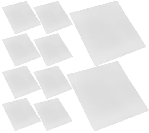DOITOOL 3D-Stift Kunstmatte 10 Stück PVC Transparent 20x18cm Tragbares Zeichenbrett Für Detailreiche 3D-Kunst Und Kinder